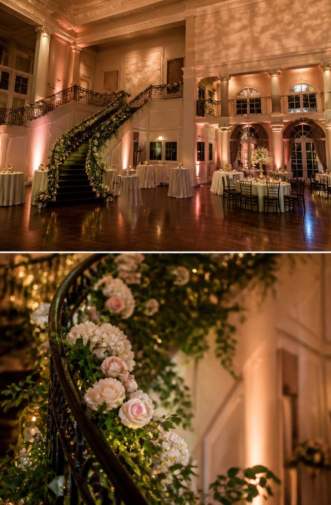 Image showing various lighting and decor styles in banquet halls.