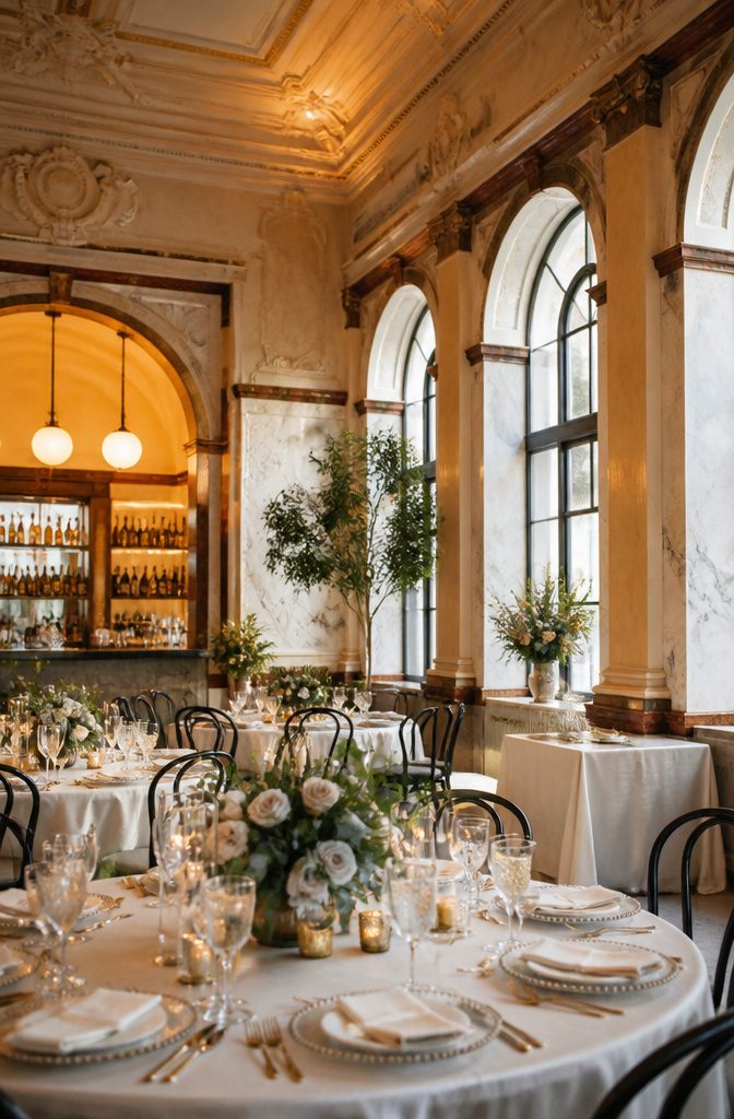 10 Vintage Wedding Venues in Indiana for a Classic Celebration 9 Elegant 1920s Italian Renaissance architecture of Pipers at the Marott.